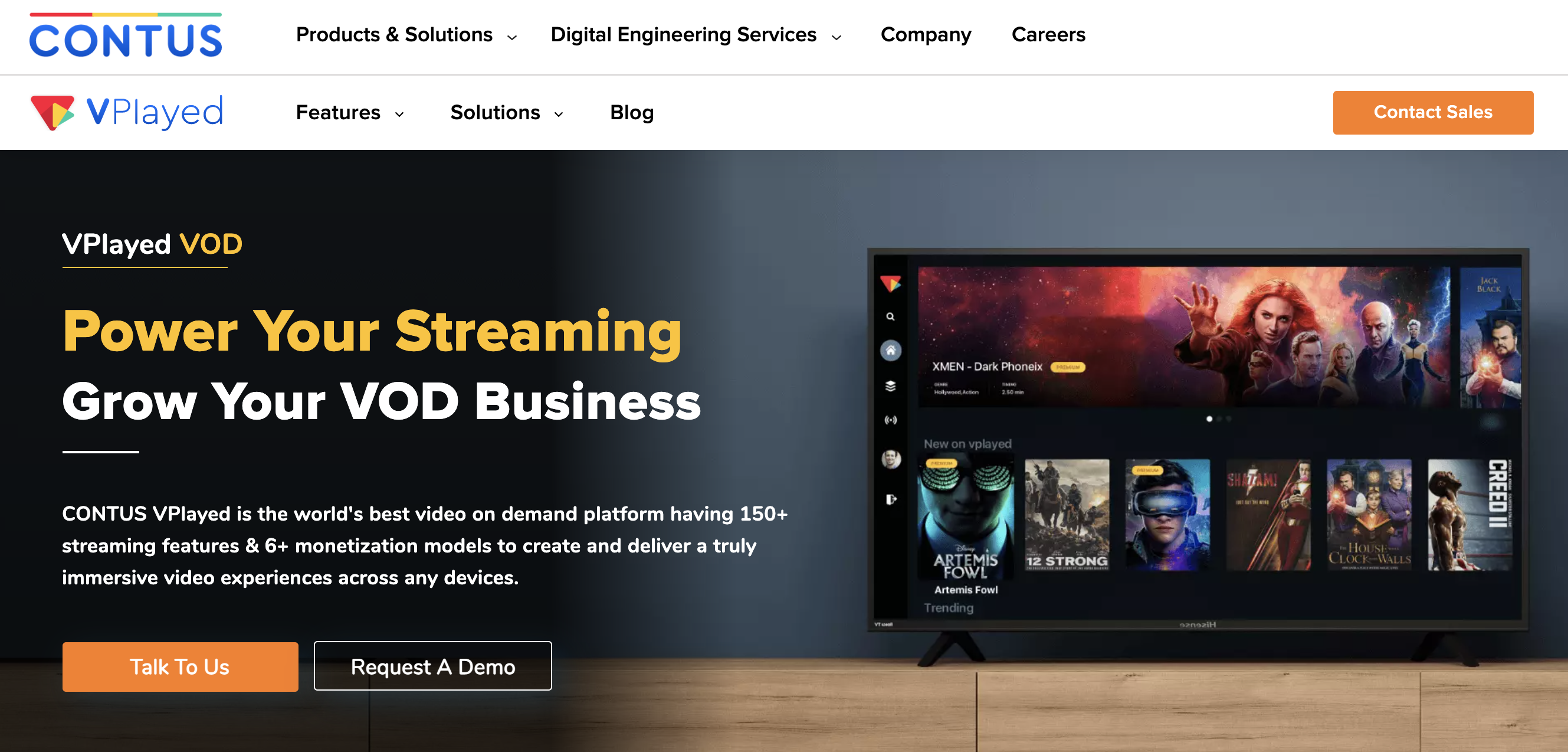 Video On Demand Platform Interface